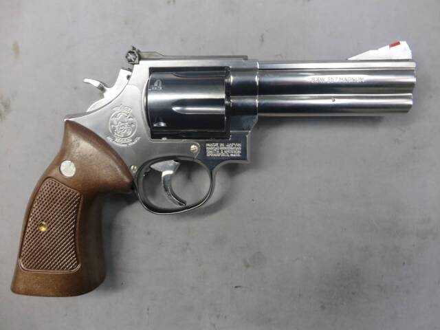 マルシン】S&W M686 4in シルバー ABS プラグリップ モデルガン