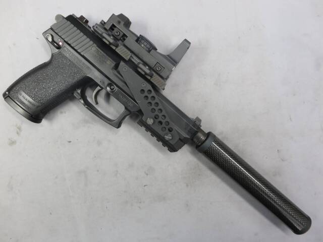 【KSC】MK23 SOCOMピストル・マウント・ダットサイト・サイレンサー