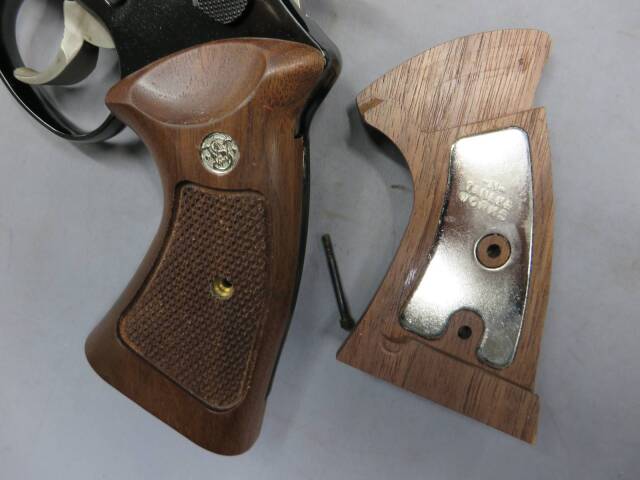 【タナカ】S&W M29 カウンターボアード トラヴィス 8 3/8in HW スチール ジュピターフィニッシュ・木製グリップ+Weight モデルガン