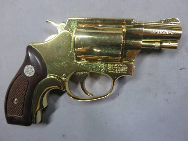コクサイ】 S&W M36チーフスペシャル GOLD（24K）金属・SMG モデルガン