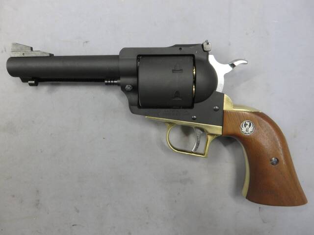 【マルシン】スーパーブラックホーク 4.62in 木製グリップ プレミアムゴールド リアルXカートリッジ