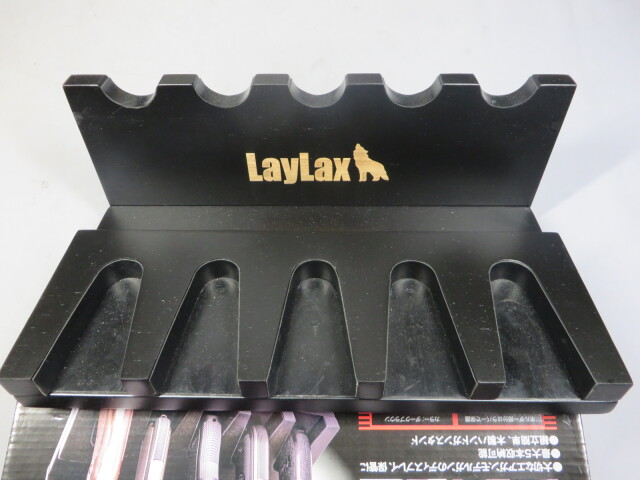 【Laylax】木製ハンドガン スタンド 340-120DB