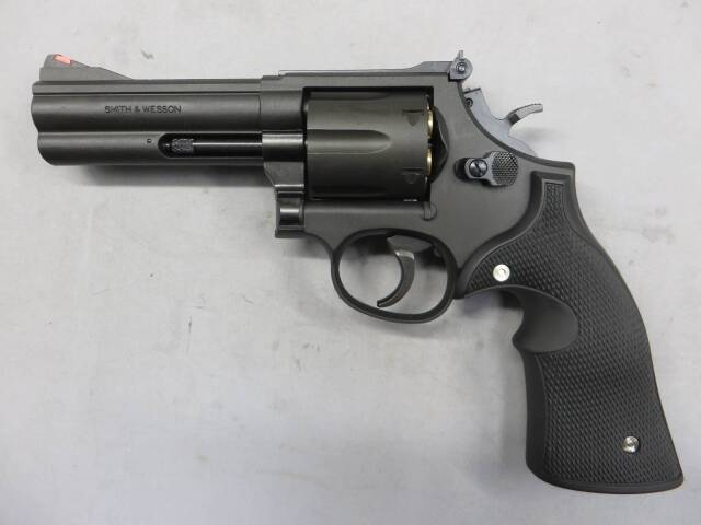 【マルシン】S&W M586 4in ブラック HW プラグリップ　 モデルガン