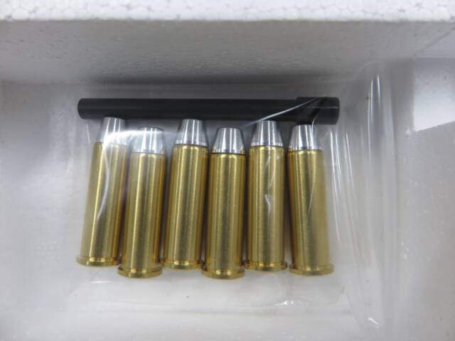 【タナカ】コルトパイソン.357mag 6in R-model ニッケルフィニッシュ モデルガン