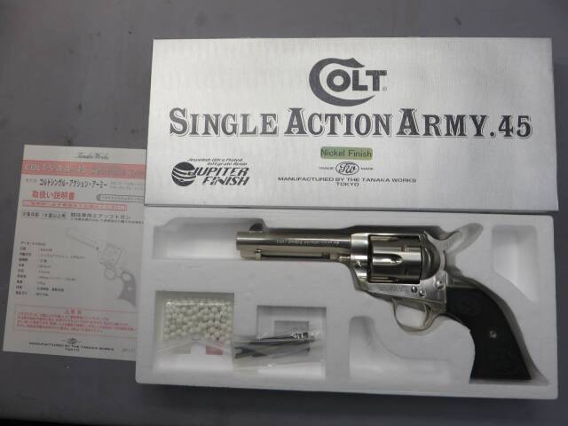 【タナカ】コルトSAA.45　D.C. シビリアン ニッケルジュピターフィニッシュ