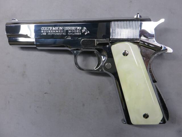 【東京マルイ】コルトガバメントMK4シリーズ70　ニッケルフィニッシュ