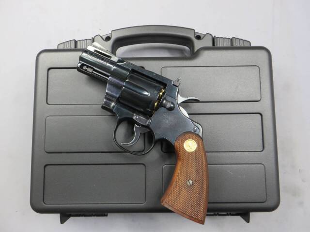 【タナカ】コルトパイソン.357mag 2.5in・ブルーイング・木製グリップ　モデルガン