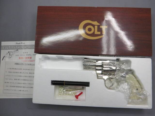 【タナカ】コルトパイソン スネークアイズ 2.5in R-model ニッケル