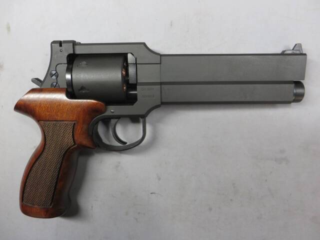 【マルシン】MA・TE・BA 6in ブラックHW 木製グリップ仕様　6ｍｍBB Xカートリッジ