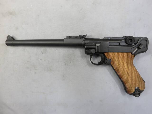 【タナカ】ルガーP08 8in HW・木製グリップ