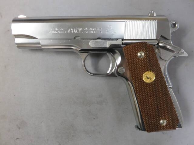 【マルシン】 コルト コンバットコマンダー シルバー ABS モデルガン