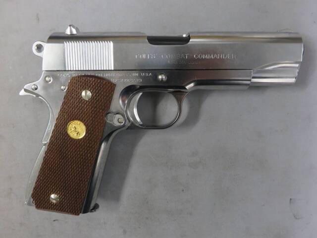 【マルシン】 コルト コンバットコマンダー シルバー  ABS モデルガン