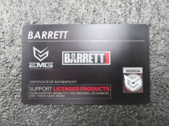 【APS・EMG】BARRETT FIELDCRAFT スナイパーライフル リアルウッド ガス・ボルトアクション