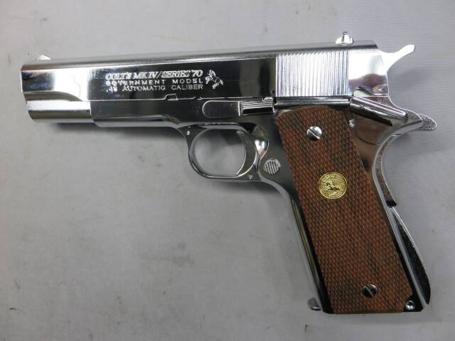 【東京マルイ】コルトガバメントMK4シリーズ70　ニッケルフィニッシュ