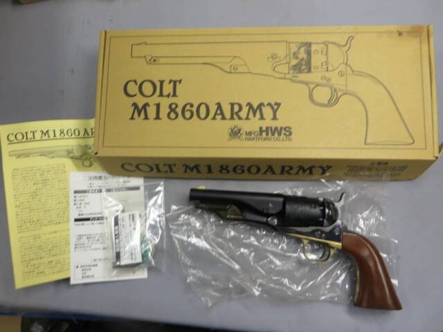 【CAW】コルトM1860 Army ショート バレル モデル・ケースハードン加工　モデルガン