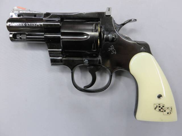 【タナカ】コルト パイソン.357mag 2.5in スネークアイズ スチールフィニッシュ