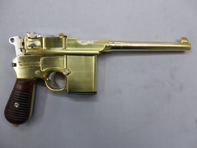 【マルシン】モーゼルM712　徳国製刻印 木製グリップ付き SMG・金属モデルガン