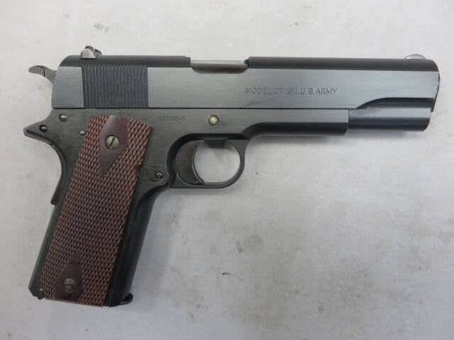 【ウエスタンアームズ】コルトM1911 ブラックアーミー ウッドグリップ