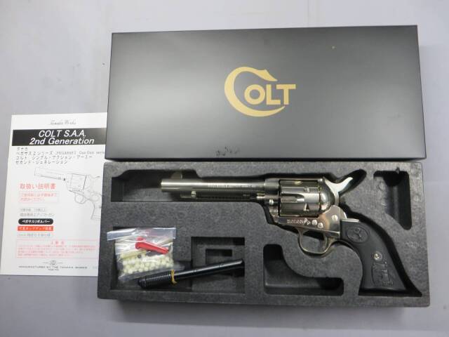 【タナカ】コルトSAA.45 2nd Gen 5 1/2 アーティラリー  ニッケルフィニッシュ ペガサス2