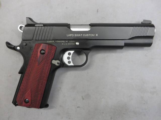 【DoubleBell】Kimber SWATカスタムⅡ・木製グリップ・メタルスライド