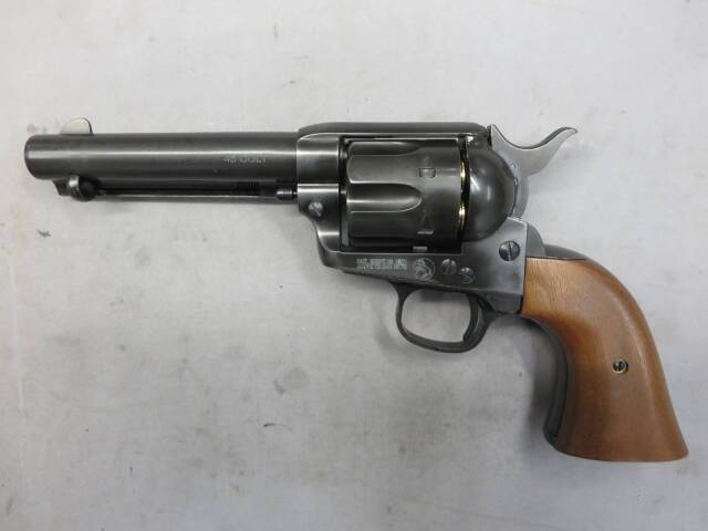 【マルシン】コルトSAA.45 1st Gen Late シビリアン グラファイト HW 木製グリップ