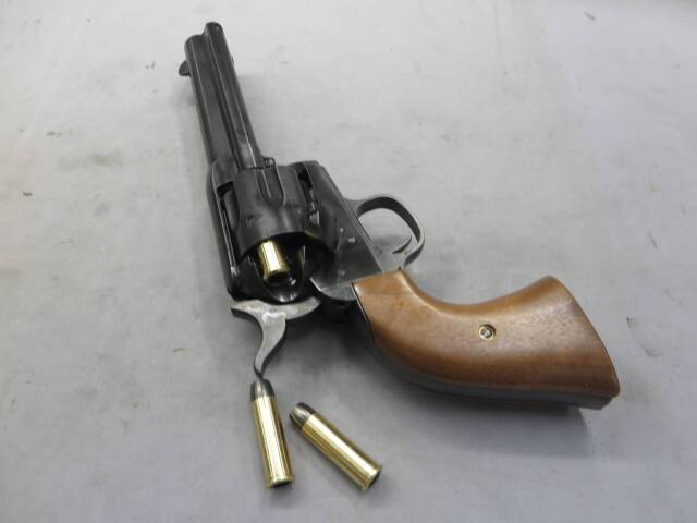 【マルシン】コルトSAA.45 1st Gen Late シビリアン グラファイト HW 木製グリップ