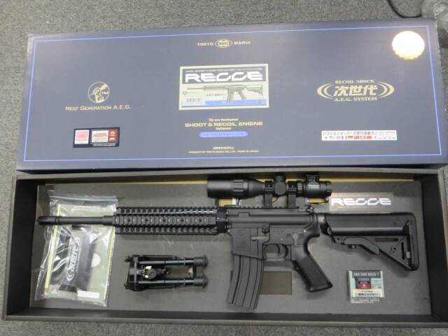 【東京マルイ】レシーライフル ブラック Navy Sealsスナイパーライフル・バイポッド・スコープ