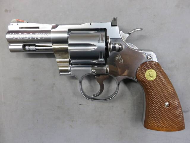 【タナカ】コルトパイソン.357mag 3in ステンレス R-model モデルガン