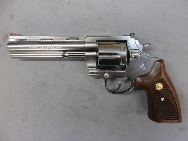 【マルシン】コルトアナコンダ 6in シルバーABS 木製グリップ リアルXカートリッジ