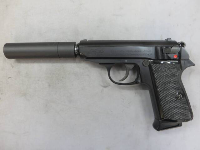 【マルゼン】ワルサー ニューPPK/S ブラック・サイレンサーセット