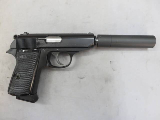 【マルゼン】ワルサー ニューPPK/S ブラック・サイレンサーセット