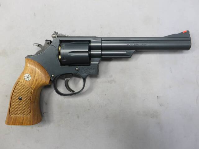 東京マルイ】S&W M19 6in・木製グリップ・カート式 カスタム