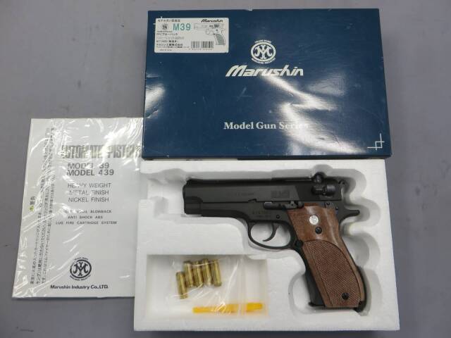 【マルシン】S&W M39 HW 黒染め PFCブローバック　モデルガン