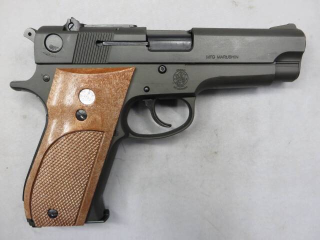 【マルシン】S&W M39 HW 黒染め PFCブローバック　モデルガン