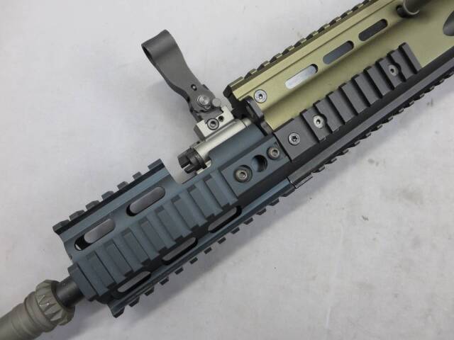【WE】SCAR-H TAN（リアル刻印）GBB・PWS タイプ レイルエクステンション