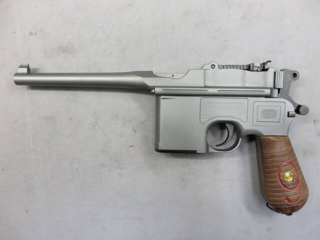 【Action】モーゼル C96 RED9 ブローバック Kitモデル（組立済み）・快音　モデルガン