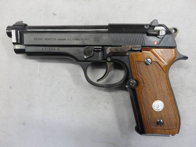 【スズキ】ベレッタ Mod 92SB・木製グリップ モデルガン