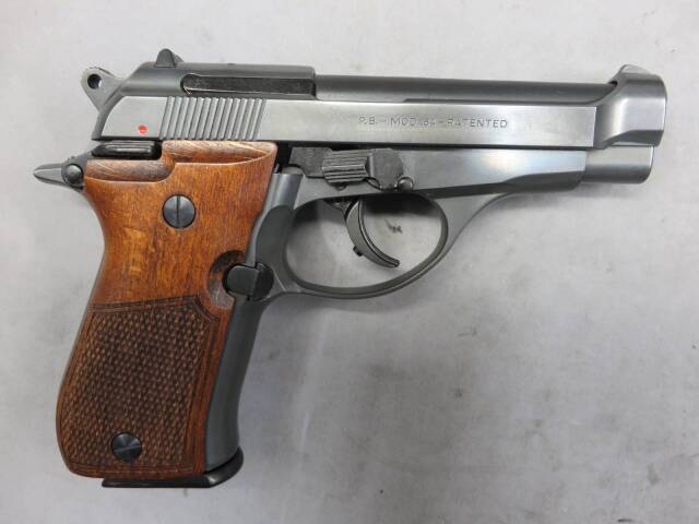 マルシン】ベレッタ M84 強化版 エクセレントHW ハーフチェッカー木製