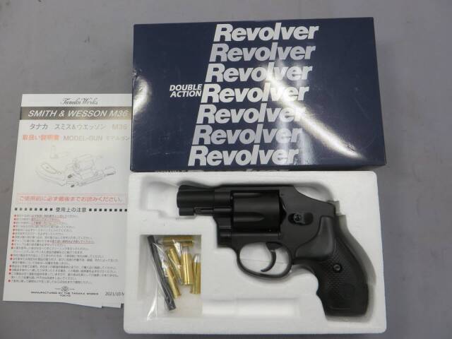 【タナカ】 S&W M442 センチニアル エアーウエイト HW Ver.2 モデルガン・S&W刻印ラバーグリップ