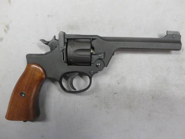 【マルシン】エンフィールド No.2 Mk1 ブラック HW 木製グリップ仕様 モデルガン