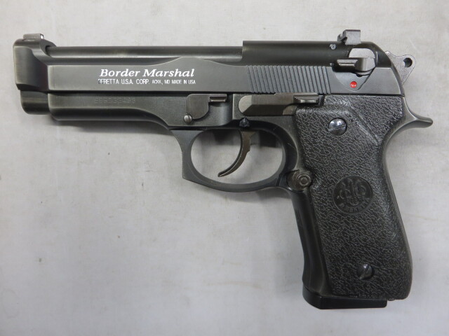 【ウエスタンアームズ】ベレッタM92FS ボーダーマーシャル リアルスチールフィニッシュ 24挺限定