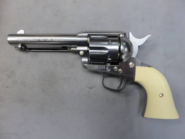 【マルシン】コルト SAA.45 シルバー ABS 固定ホップ付 新型バルブ Xカートリッジ