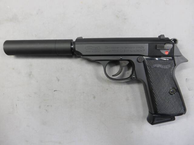 【マルゼン】ワルサー ニューPPK/S ブラック・サイレンサーセット