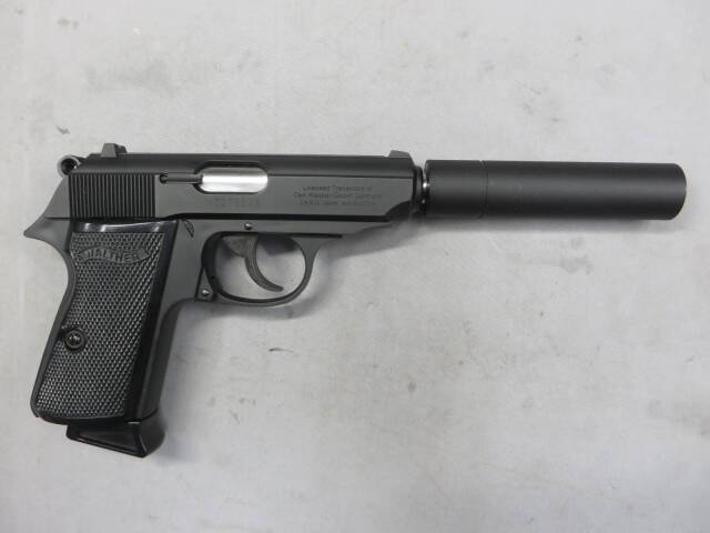 【マルゼン】ワルサー ニューPPK/S ブラック・サイレンサーセット