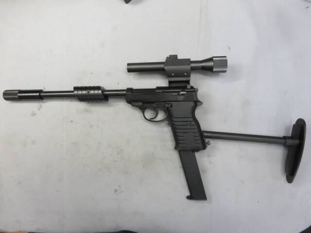 【マルゼン】ワルサーP38 デタッチャブル・スコープセット・カービンストック・エクステンションバレルセット・ロングマガジン