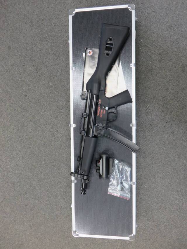 【WE】H&K MP5A2 GBB・ダットサイト・マウント・ガンケース