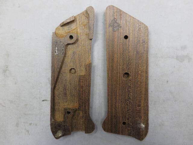 不明】ルガー MK1 木製グリップ