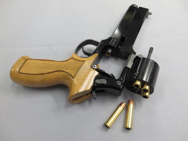 マルシン】マテバリボルバー ブラックラスター塗装HW 特注木製グリップ