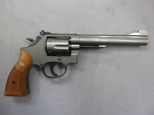 【ハートフォード】S&W M15 コンバットマスターピース 6in アップグレードモデル・木製グリップ モデルガン