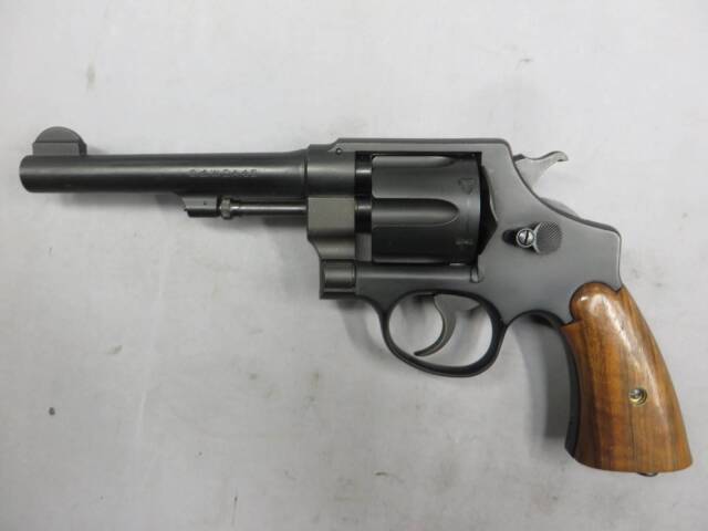 【タナカ】S&W M1917 Cal.45 5.5inch・木製グリップ モデルガン